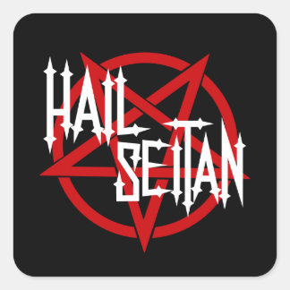 Pegatina Cuadrada Hail Seitan