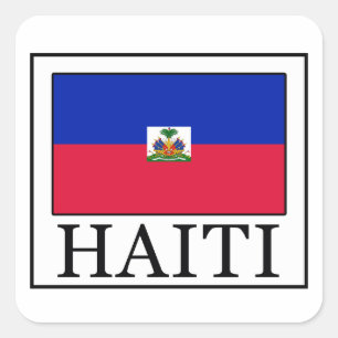 Pegatina Cuadrada Haití