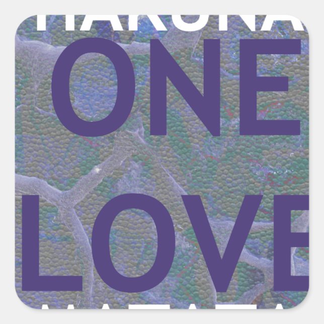 PEGATINA CUADRADA HAKUNA MATATA (Anverso)