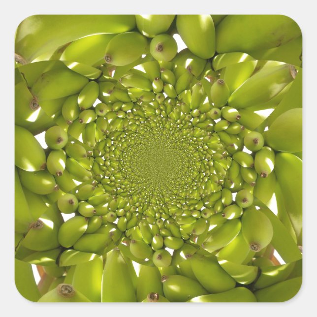 Pegatina Cuadrada Hakuna Matata se va a la banana.jpg (Anverso)