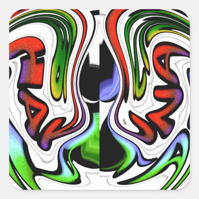 Pegatina Cuadrada HakunaMatata hakunamatata Regalos (Anverso)