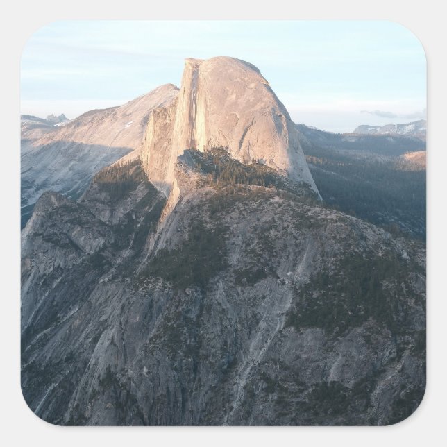 Pegatina Cuadrada Half Dome Yosemite Sticker (Anverso)