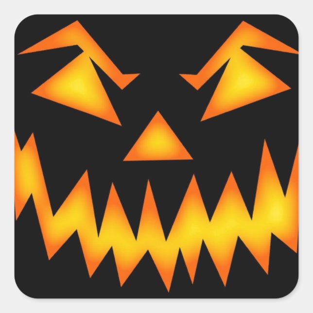 Pegatina Cuadrada Halloween (Anverso)