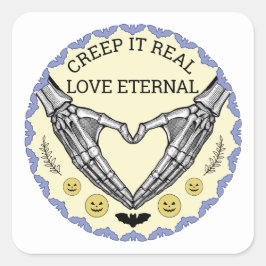 Pegatina Cuadrada Halloween