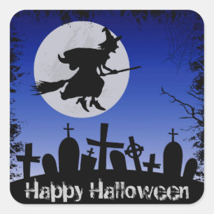 Pegatina Cuadrada Halloween