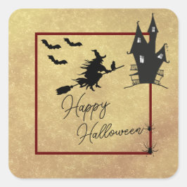 Pegatina Cuadrada Halloween