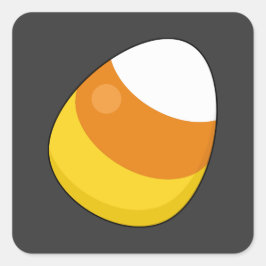 Pegatina Cuadrada Halloween Candy Corn