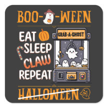 Halloween Cuesta Comer Sleep Ghost Claw Retro
