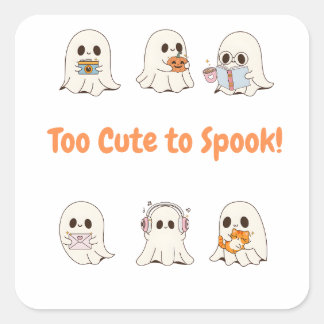 Pegatina Cuadrada Halloween cute stickers