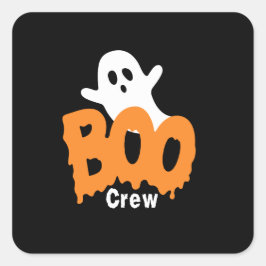 Pegatina Cuadrada Halloween de Ghost Boo Crew
