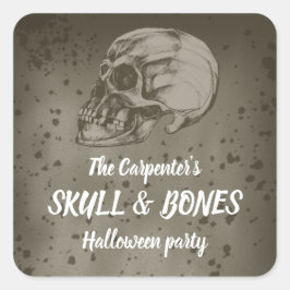Pegatina Cuadrada Halloween de Skull & Bones