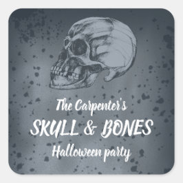 Pegatina Cuadrada Halloween de Skull & Bones