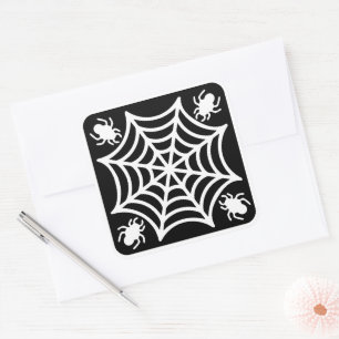 Pegatina Cuadrada Halloween de Spiderweb