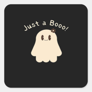 Pegatina Cuadrada Halloween es sólo un boo - dulce boo - truco o tra