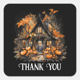 Pegatina Cuadrada Halloween - Halloween - Halloween - Heridas con ca