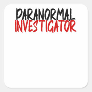 Pegatina Cuadrada Halloween paranormal de la casa de los cazadores f