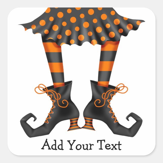 Pegatina Cuadrada Halloween - SRF (Anverso)