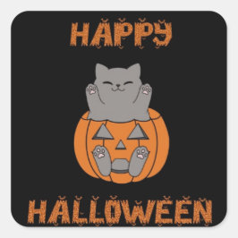 Pegatina Cuadrada Halloween stickers