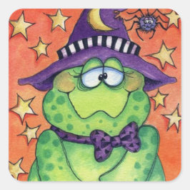 Pegatina Cuadrada Halloween Toad-ally