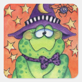Pegatina Cuadrada Halloween Toad-ally