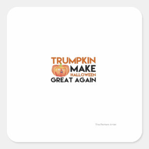 Pegatina Cuadrada Halloween Trumpkin Funny - Classic Maga Costume De