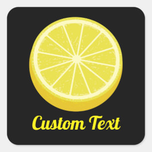 Pegatina Cuadrada Halve Lemon