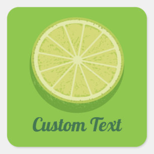 Pegatina Cuadrada Halve Lime