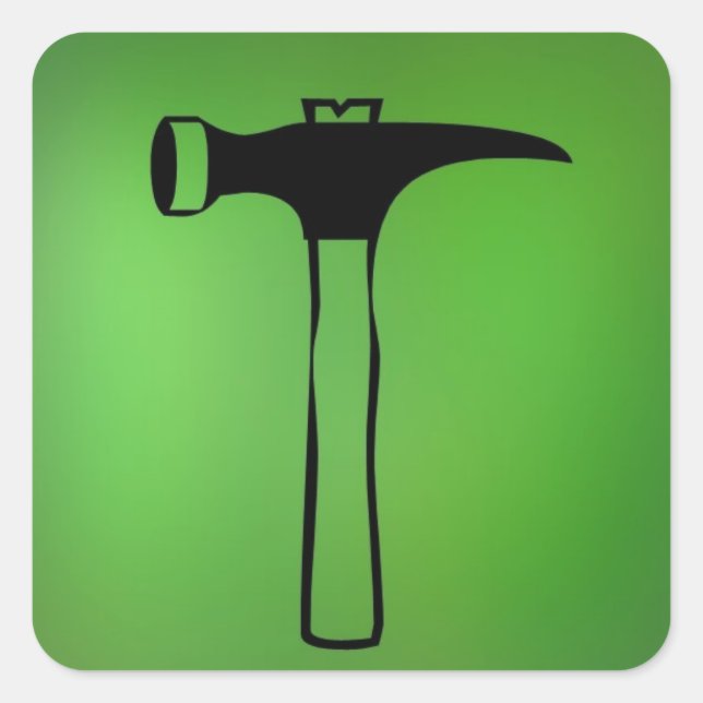 Pegatina Cuadrada Hammer AH2010 (Anverso)