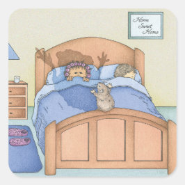 Pegatina Cuadrada Hamster Shadow