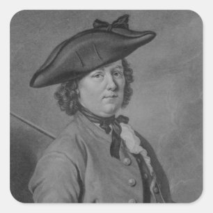 Pegatina Cuadrada Hannah Snell, el soldado de sexo femenino
