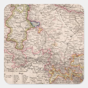 Pegatina Cuadrada Hannover, Alemania