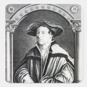 Pegatina Cuadrada Hans Holbein, el joven