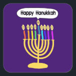 Pegatina Cuadrada Happy Channukah Menora / Chanukia<br><div class="desc">hanuka, hannuka, hannukah, hanukah, hannukkah, hanukkah, chanuka, channuka, channuka, channukkah, chanukkah, chanukkkah, chanukkkia, hanukkia, menora, mennora, menorra, vacaciones, jewish, judaica, ismo, "feliz hanukah", cara feliz", candelabra, feliz, channukah, hannuka, hanukkah, hanuka, chanuka, chanukkah, chanukah, channuka, "feliz channukah", sameach, chag sameach, menora, menorah, hanukia, chanukia, jewish, judaism, judaica, velas, velas, luz, sueños...</div>