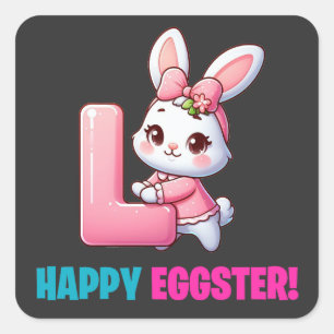 Pegatina Cuadrada Happy Eggster - Cross