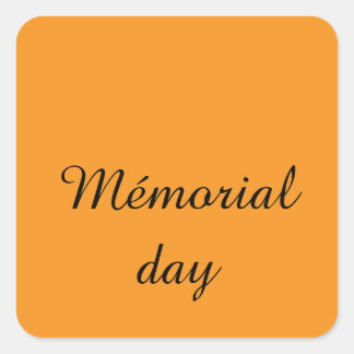 Pegatina Cuadrada Happy stickers mémorial day
