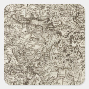 Pegatina Cuadrada Harina del santo