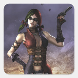 Pegatina Cuadrada Harley Quinn