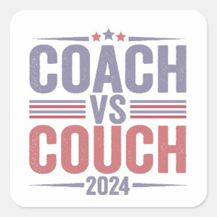 Pegatina Cuadrada Harris Walz 2024 Elecciones Kamala Tim Waltz Améri