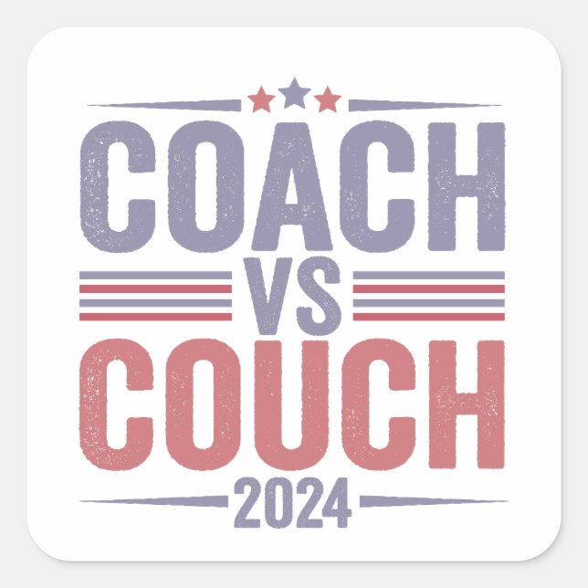 Pegatina Cuadrada Harris Walz 2024 Elecciones Kamala Tim Waltz Améri (Anverso)