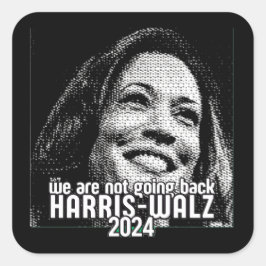 PEGATINA CUADRADA HARRIS-WALZ 2024 NO VAMOS A VOLVER