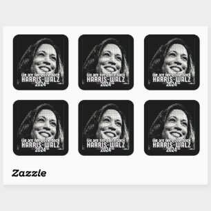 PEGATINA CUADRADA HARRIS-WALZ 2024 NO VAMOS A VOLVER