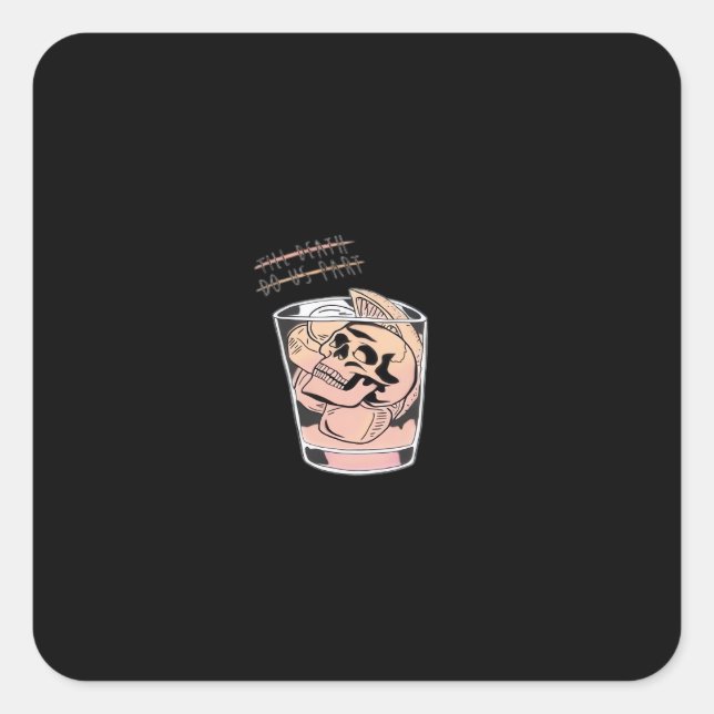 Pegatina Cuadrada Hasta que la muerte nos separe: un perezoso lindo  (Anverso)