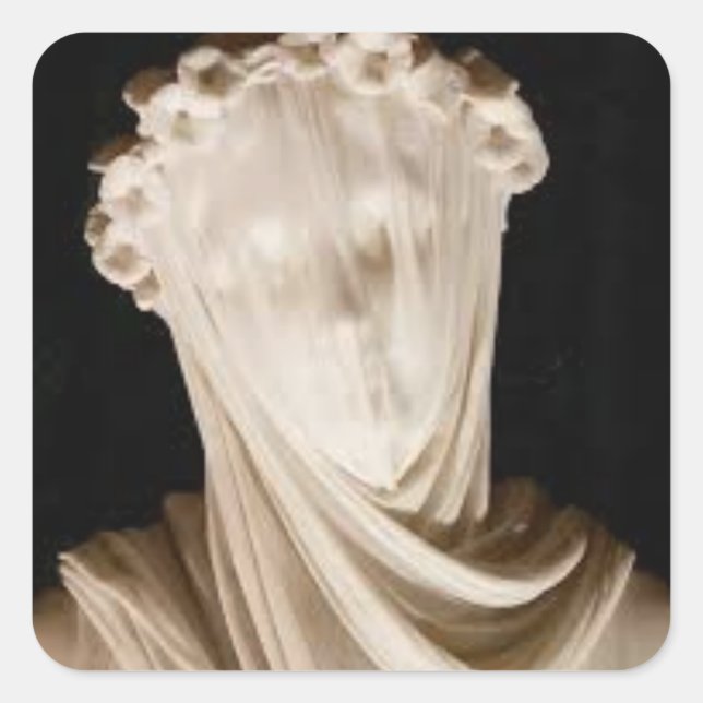 Pegatina Cuadrada Hasta que tengamos rostros (Anverso)