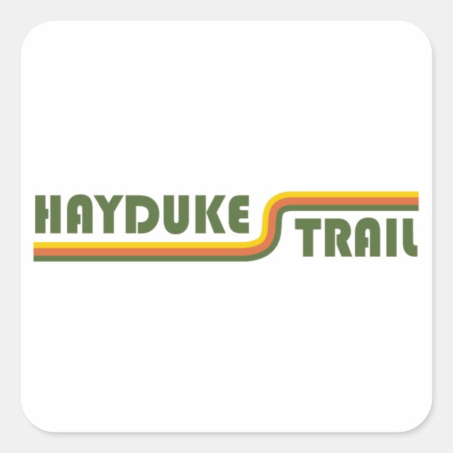 Pegatina Cuadrada Hayduke Trail (Anverso)