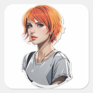 Pegatina Cuadrada hayley williams
