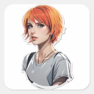 Pegatina Cuadrada hayley williams