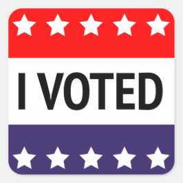 Pegatina Cuadrada He votado