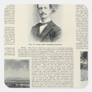 Pegatina Cuadrada Healdsburg, California