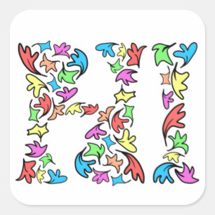 Pegatina Cuadrada Heartstoper deja su diseño muy atractivo 