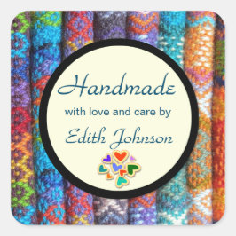 Pegatina Cuadrada ¡Hecho a mano!